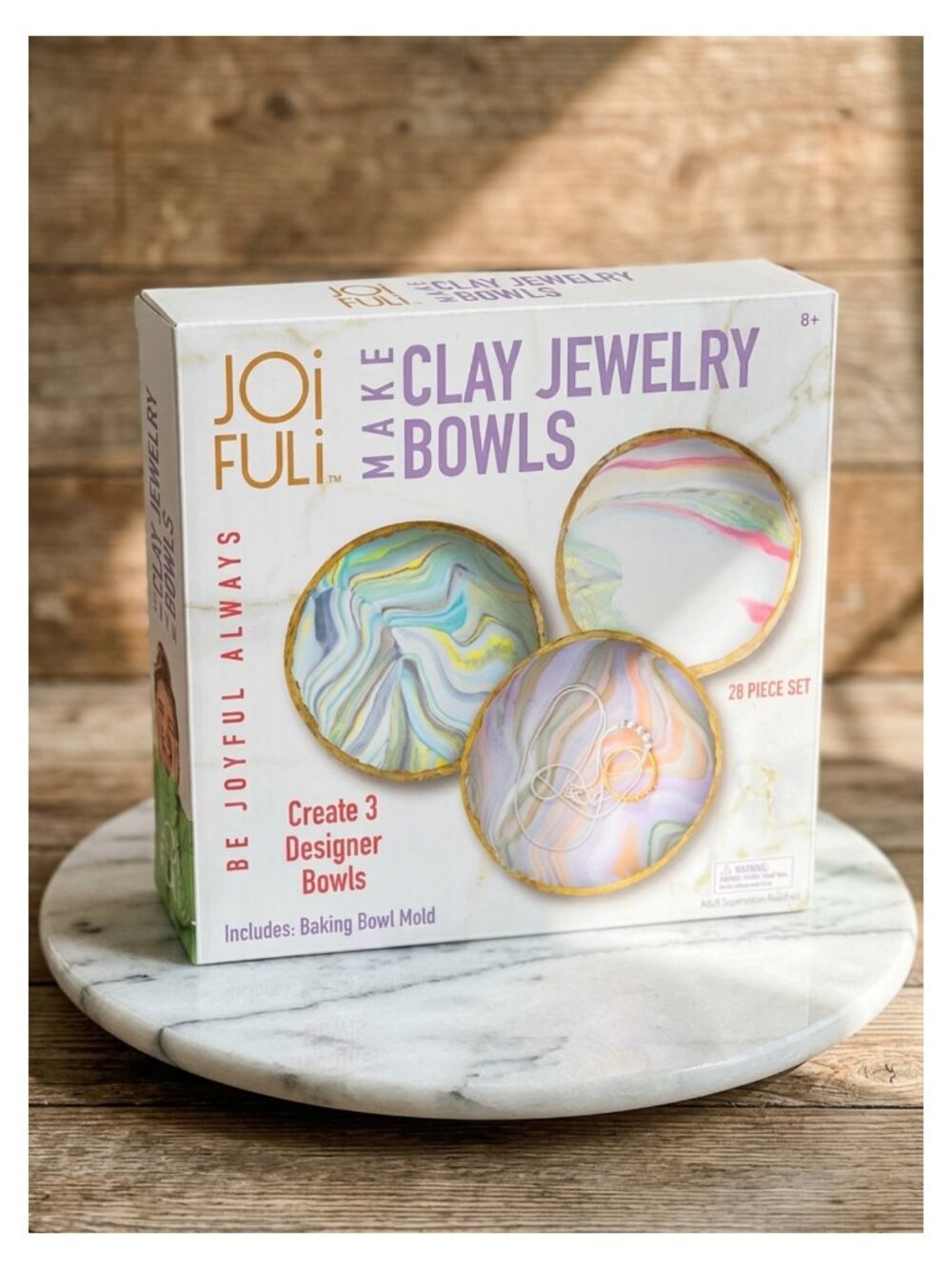 DIY Clay Jewelry Bowl Craft Kit for Kids Ages 8-12 Polymer Clay Trinket Dish